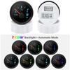 ZMFJH 7 Color Light Pointer 52MM Fuel Water Level Gauge Voltmeter Oil Pressure Meter Water Oil Temp Gauge with Alarm Optional