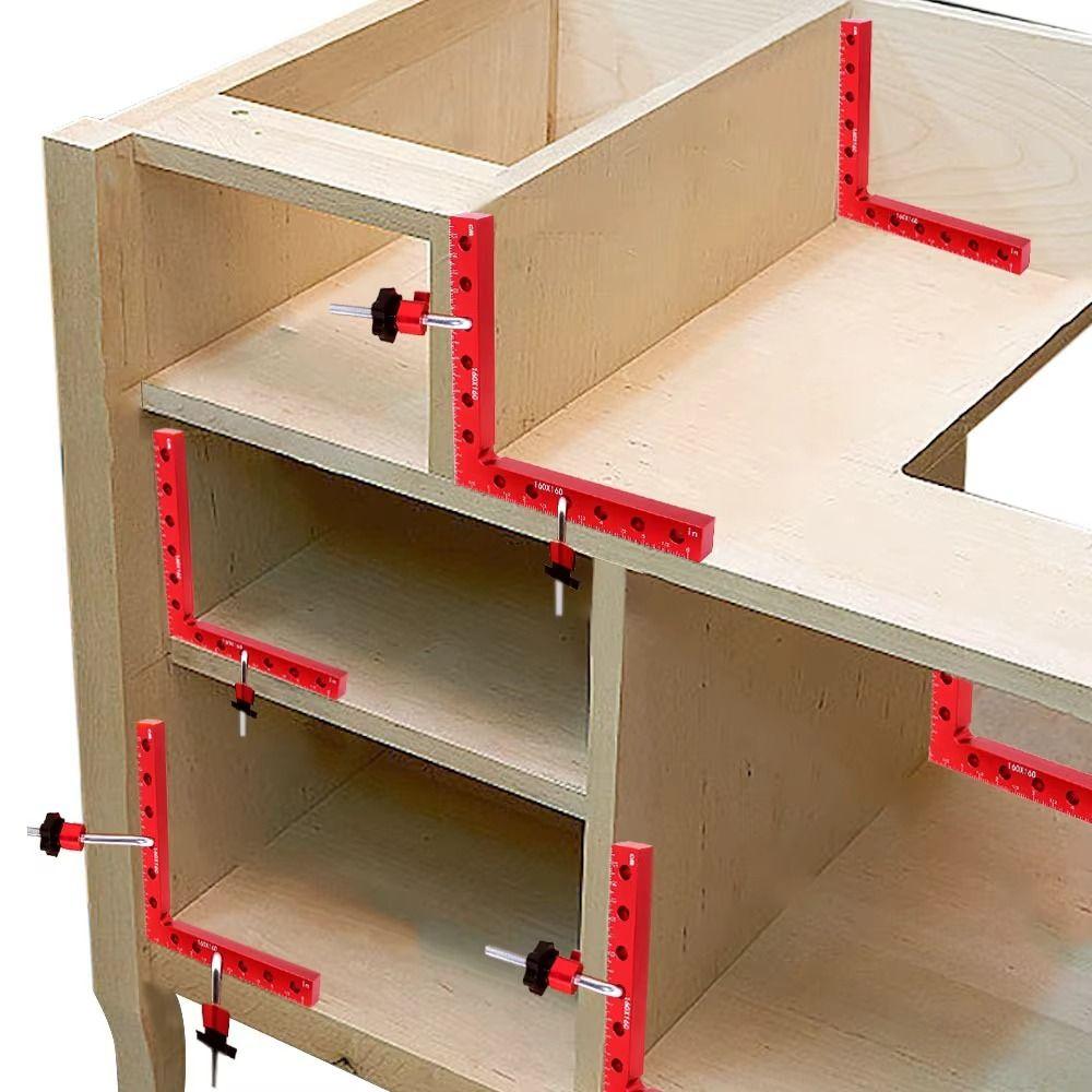 3/6/12/16Pcs Auxiliary Fixture Corner Clamp Aluminum Zinc Zinc Alloy Positioning Squares Woodworking