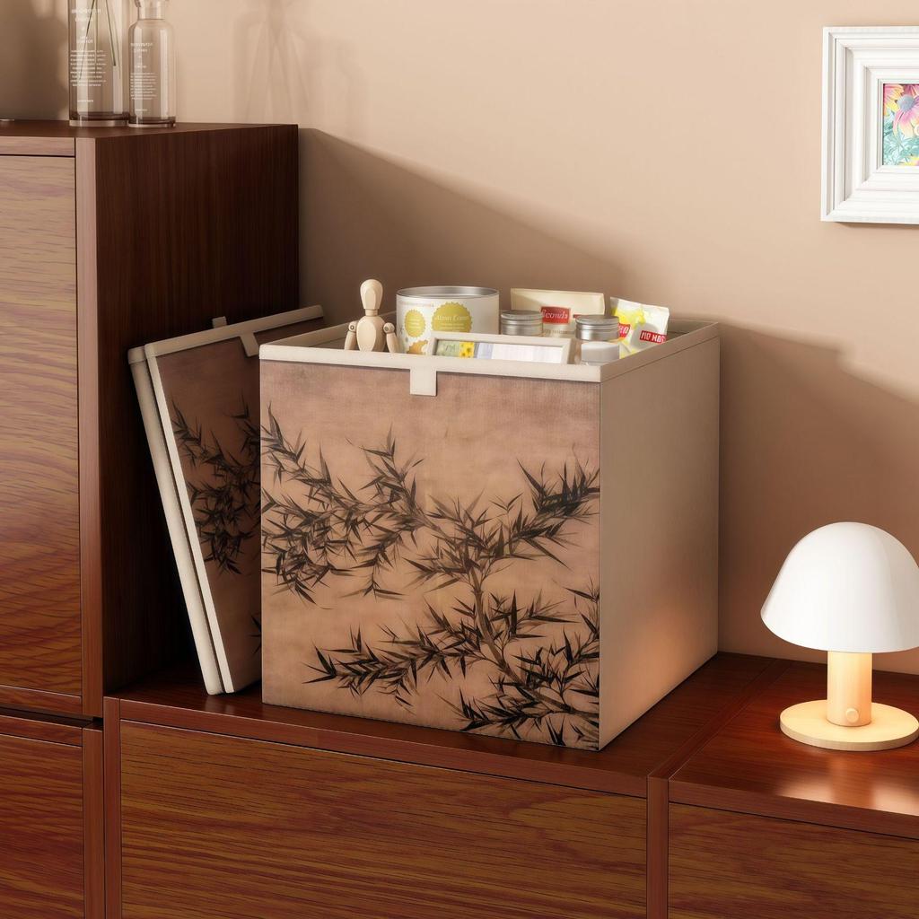 Aufbewahrungskorb aus geflochtenem Imitationsrattan für Spielzeug, Kleidung und Haushaltsgegenstände