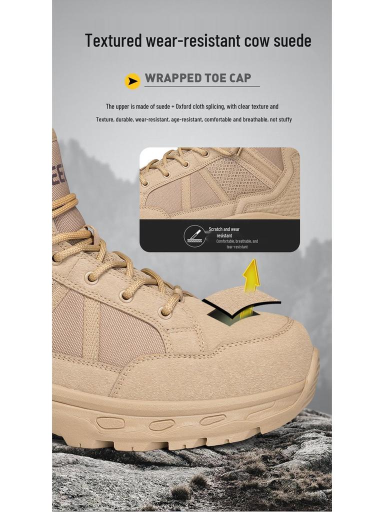 Men's Plus Size Outdoor Tactical Military Boots - Desert Sports Casual Shoes