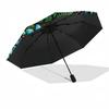 Forest Mystery Symbols pattern umbrella, portable and foldable design, 8 ribs, a casual accessory for Halloween, Christmas, and birthday gifts.