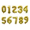 1 stücke Set 16 Zoll Gold Aluminium Folie Mylar Ballon Für Geburtstag Party Helle Luftballons Folie Party Ballon Folie Ballon