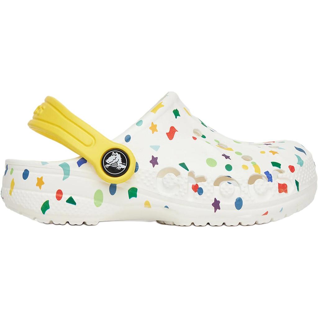 Crocs Baya SEASONAL PRINTED Anti Slip Wear Resistant Low Top Children's Sandals White Kids'