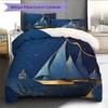 Cartoon Pattern Bedding Quilt Set Quilt Cover Pillowcase Home Decoration Birthday Gift (1 * Duvet Cover + 2 * Pillowcase, Without Core)