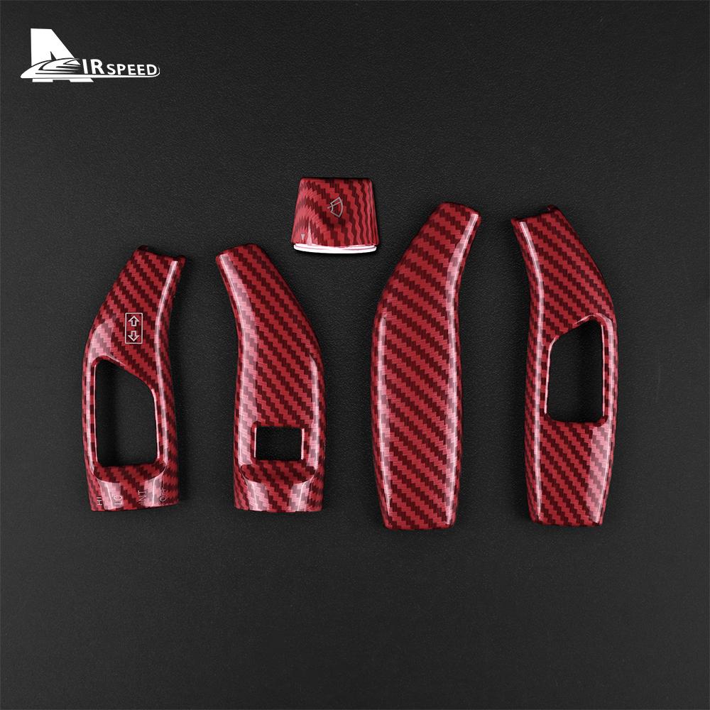 For Mercedes Benz A B C E S GLC CLA GLA GLE GLS CLS GLK ML Class W205 W213 W212 Carbon Car Wiper Gear Shift Rod Cover W176 W204