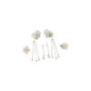 Shell Flower Tassel Hairpin Pearl Chinese Style Barrettes Retro Hanfu Hair Clip Set  Hanfu