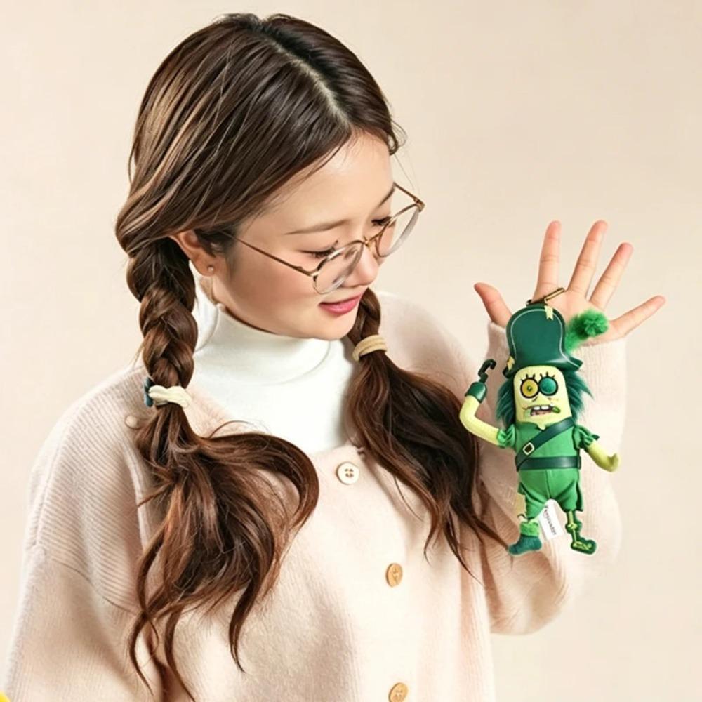 Potdemiel SpongeBob SquarePants Plush Keychain Patrick Star Mermaid Man Stuffed Doll Bag Pendant Gift For Friend Anime Fans