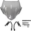 Motorcycle Accessories Windshield Windscreen Aluminum Kit Deflector Compatible with CB500F CB-500F CB400F CB 500F 400F 2016-2023(Light Gray)