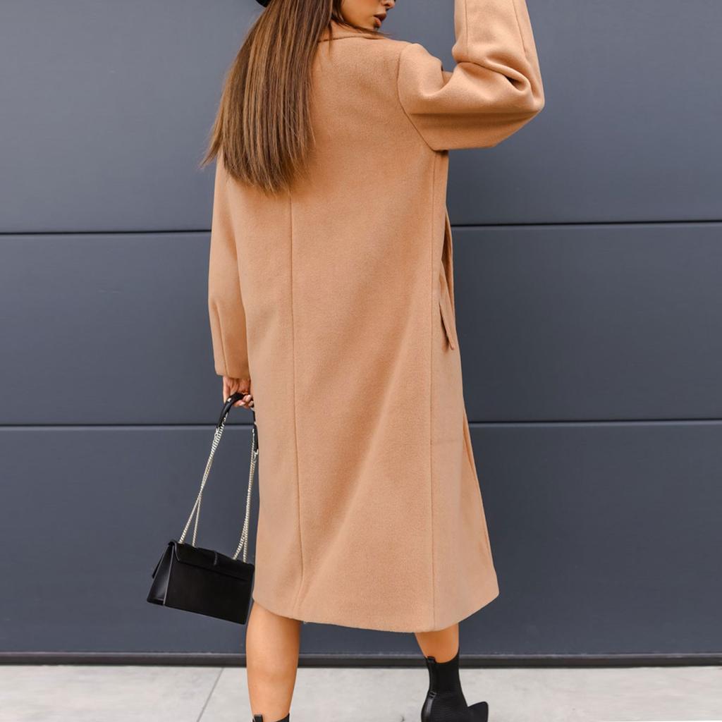 Women's  And Winter Casual Thickening Warm Long-sleeved Mid-length Coat