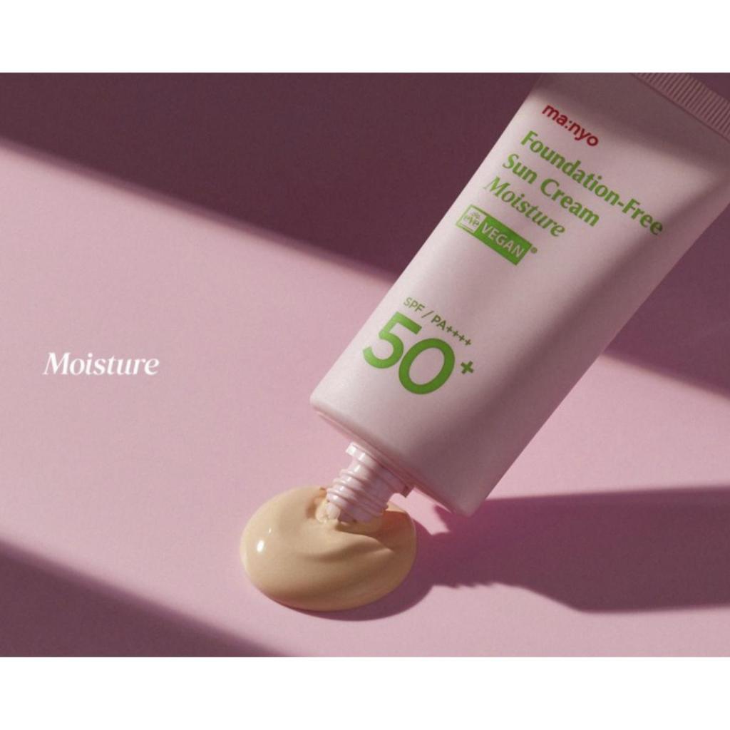 MANYO FACTORY Foundation-Free Sun Cream Moisture SPF50+ 50ml