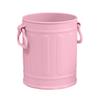 Cartoon Pen Holder Retro Bucket Shape Desk Organizer Large Capacity Storage Holder for Pens Pencils Makeup Brushes