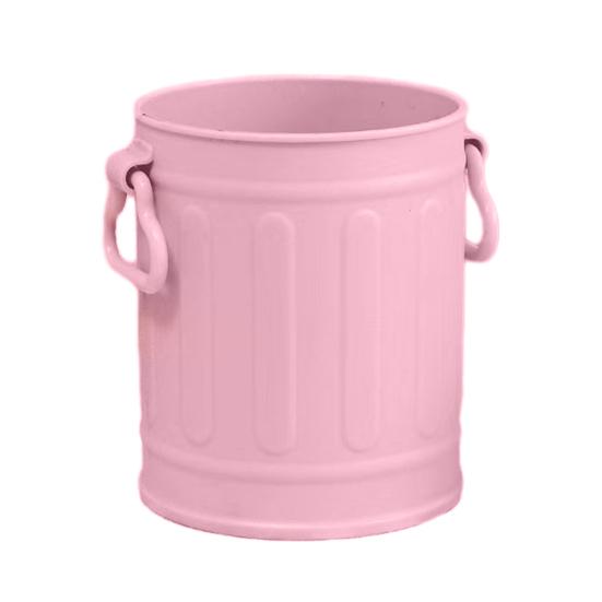 Cartoon Pen Holder Retro Bucket Shape Desk Organizer Large Capacity Storage Holder for Pens Pencils Makeup Brushes
