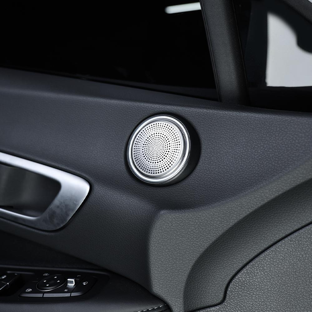 For Hyundai Sonata 2021-2026 LHD/RHD Stainless Steel A-Pillar Tweeter Speaker Trim Cover Car Interior Decor Accessories