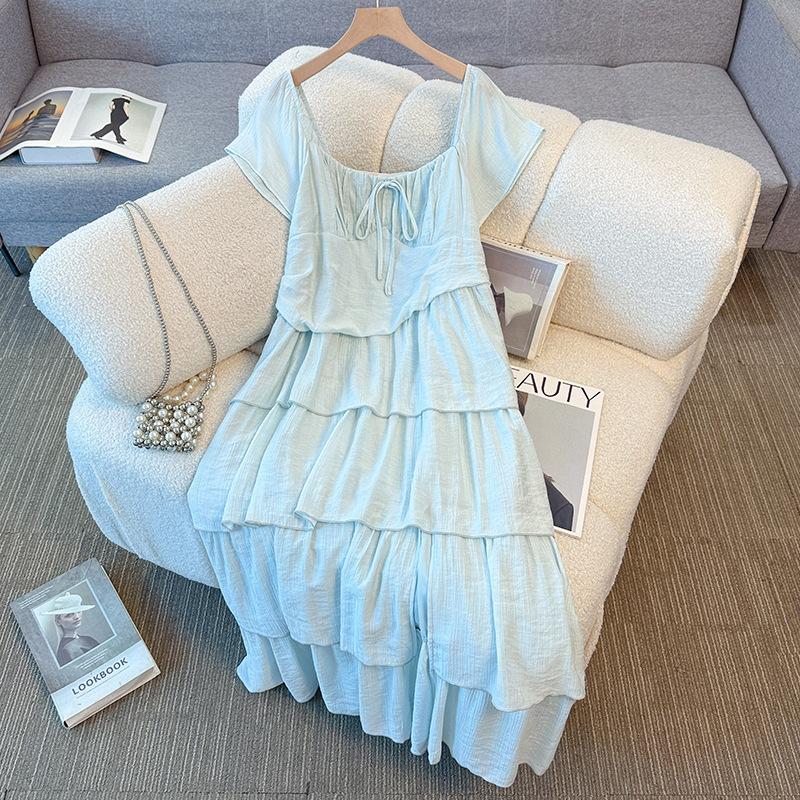 This Is A New Summer Design Dress with A Gentle and Slimming Style for Plus-size Women