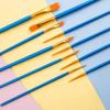 10pcs Oil Painting Pen Plastic Rod Watercolor Water Powder Painting Pen Brush Set