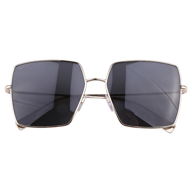 Burberry Poster Street Photography Premium Metallic Square Sunglasses Women's Gold