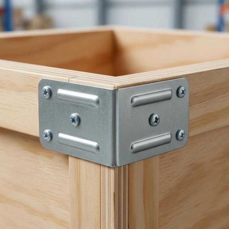 Stainless Steel L-Shaped Corner Bracket 90 Degree Furniture Fixing Brackets for Shelf Cabinet Wood Connecting Support Hardware