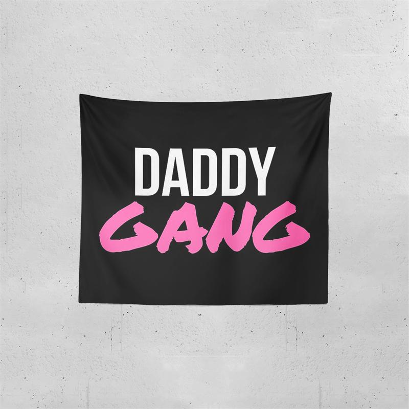 

Aertemisi Daddy Gang Tapestry Wall Hanging Art for Bedroom Living Room Decor College Dorm Party Backdrop Home 74x94cm(29x37in)