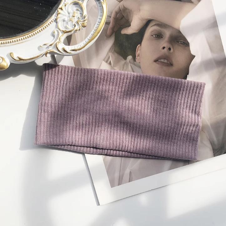 Minji Kim Style Vielseitiges Gestricktes Stirnband - Elastisches Sport- & Fitness-Haarband für Damen
