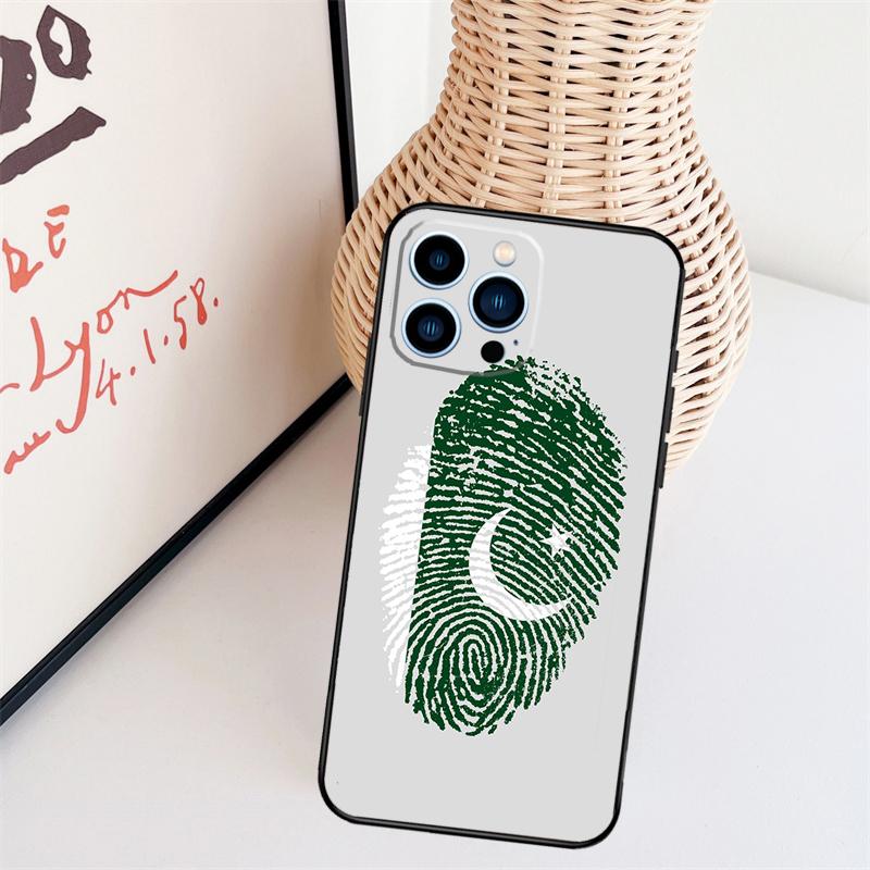 

Pakistan Flag Case For iPhone 11 12 13 14 16 15 Pro Max Mini X XS Max XR Plus Cover Coque iPhone 16 Pro