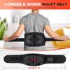 Durable And Safe Electric Heating Waist Massagervibration Hot Compress Massage Beltlumbar Decompression Bracelower Back Supportmuscle Relax