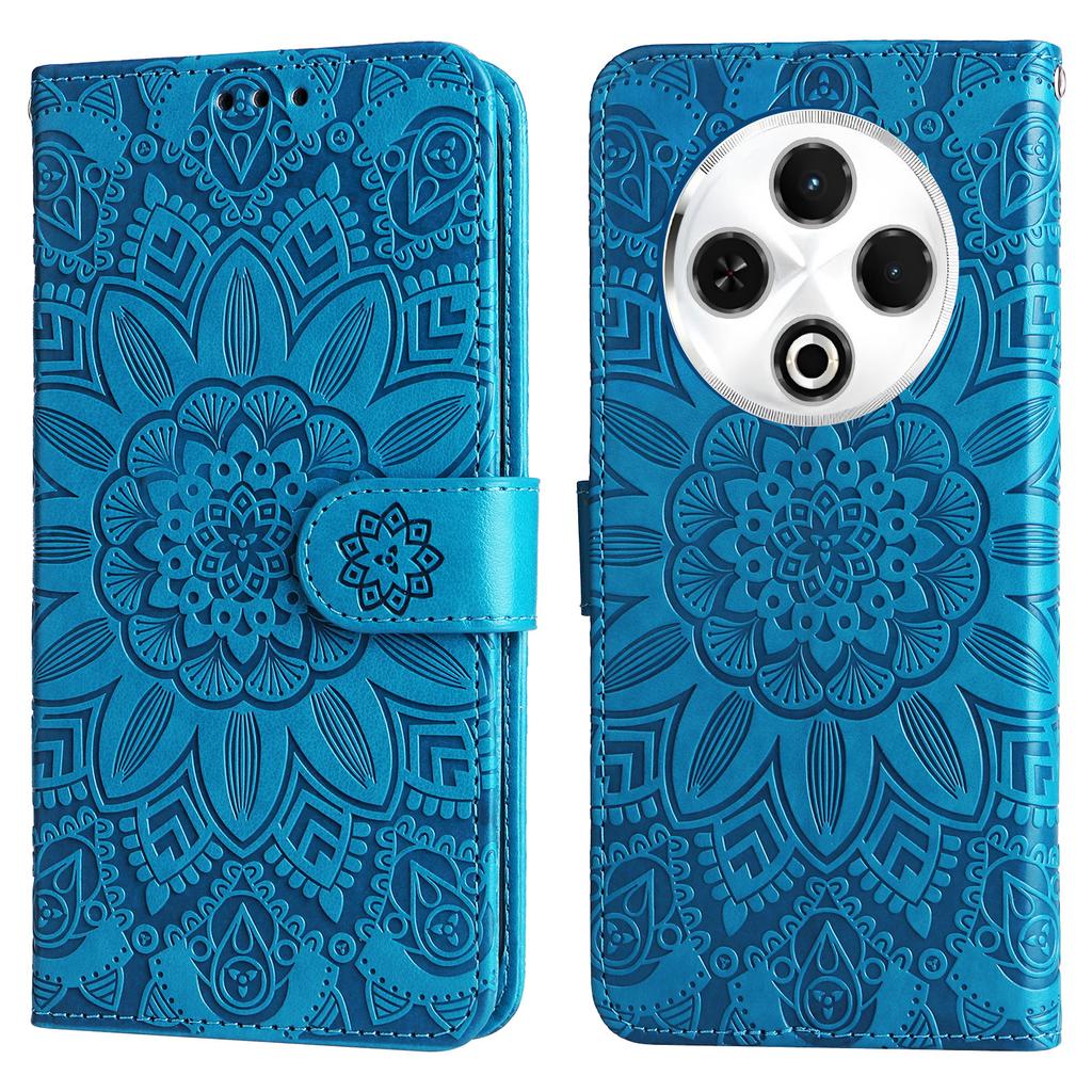 Für TECNO Spark 30 4G Hülle Sonnenblumen-Prägung Leder Brieftasche Handyhülle