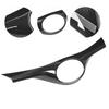 Front Upper Radiator Grille Grill Trim Carbon Fiber Style Fit for Toyota C‑HR CHR 2016‑2019