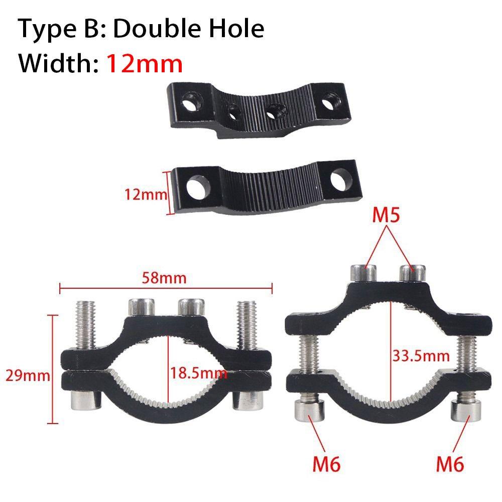 1Pcs Handlebar Frame Pipe Motorcycle Spotlight Holder For 18.5-33.5mm Front Fork