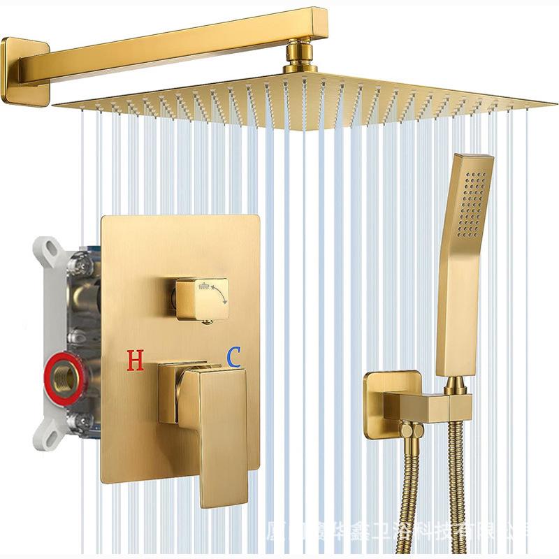 Wall-Mounted Multi-Functional Built-in Rain Shower Set