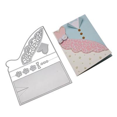 Marco de Marco de Traje de Borde de Tarjeta Metal Plateado Plantilla Estampado Troqueles de Corte Para Scrapbooking DIY Álbum de Papel Creación de Tarjetas