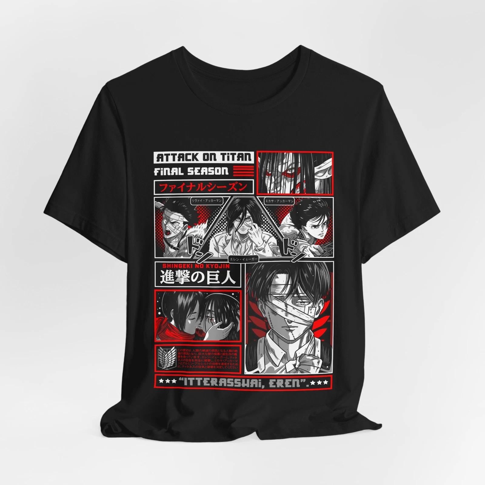 Attack on Titan Graphic Tee, Anime Shirt, Geek Fashion, Unisex T-Shirt, [...] XL