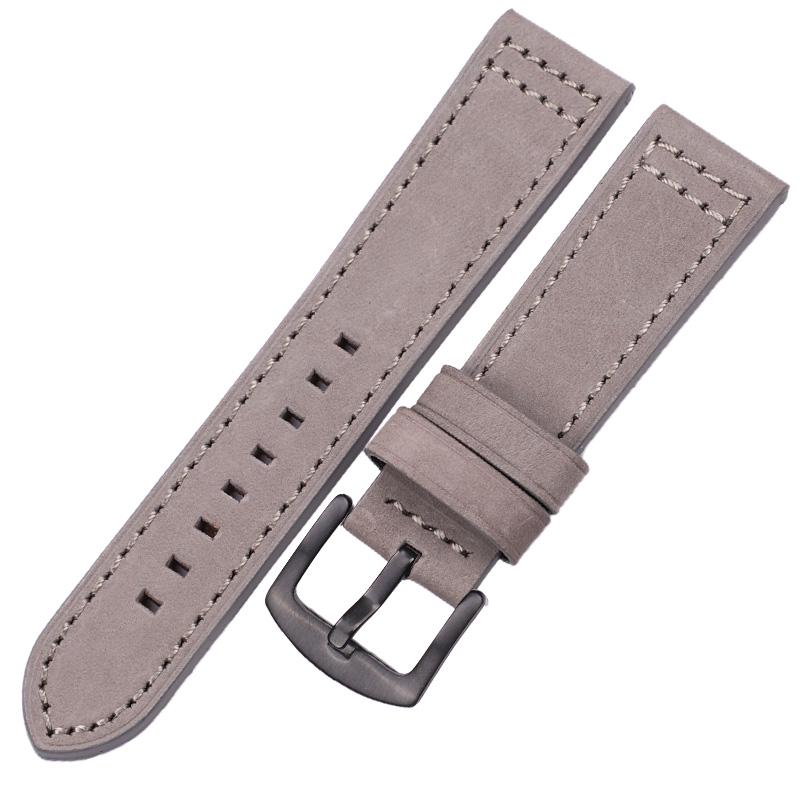 Cowhide Watchbands 18 20 22 24mm Women Men Quick Release for Samsung Gear S3 Genuine Leather Vintage Watch Band Strap