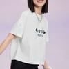 Li Ning X Disney Collaboration Sports Lifestyle Series Mickey Print Crew Neck Pullover Short Sleeve T-Shirt Women Tops White AHSS876-1