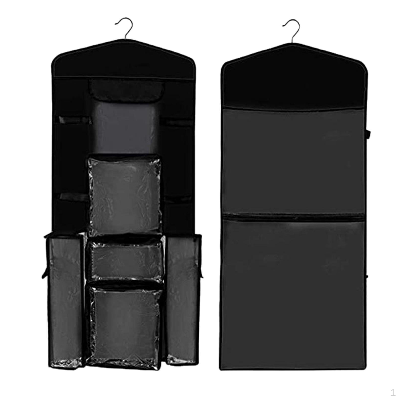 

17x40 Inch Double Sided Hanging Gift Wrap Organizer, Wrapping Paper Bag Storage чорний