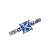 Natural Blue Topaz S925 Silver Ring - Simple Design Jewelry