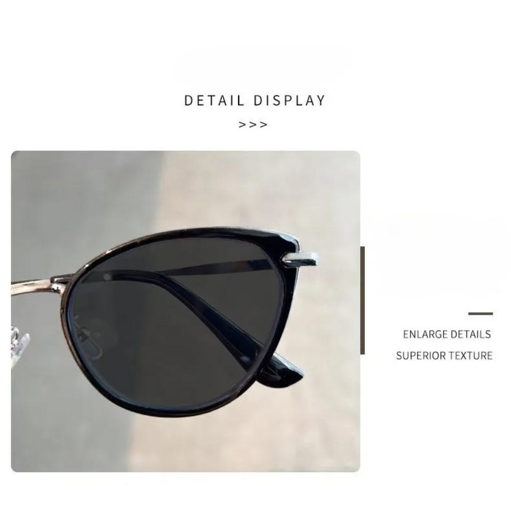 Lady's New Stylish Cat Eye Photochromic Reading Glasses Outdoor UV Protection and Anti Blue Light Color Changing Presbyopia Eyeglasses