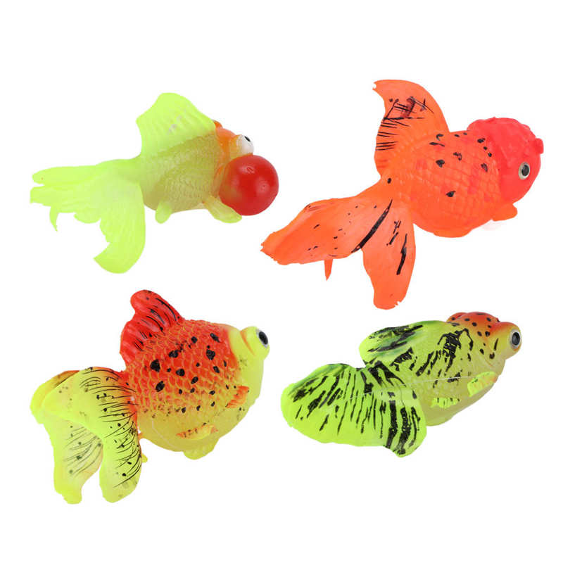 Aquarium Simulation Goldfish Floating Artificial Glowing Fish No Pollution for Fish Bowl Decoration for Aquarium Decoration