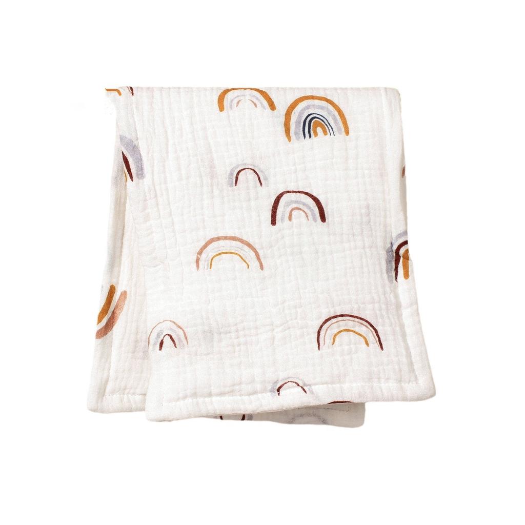 Cotton Crepe Baby Feeding Burp Towel 6 Layers Thickened Back Towel Baby Soothing Sweat Towel