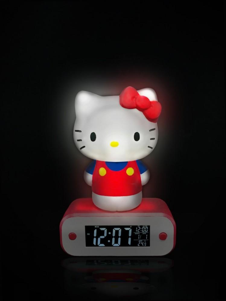 Budzik z lampką LED z motywem Hello Kitty, TEKNOFUN
