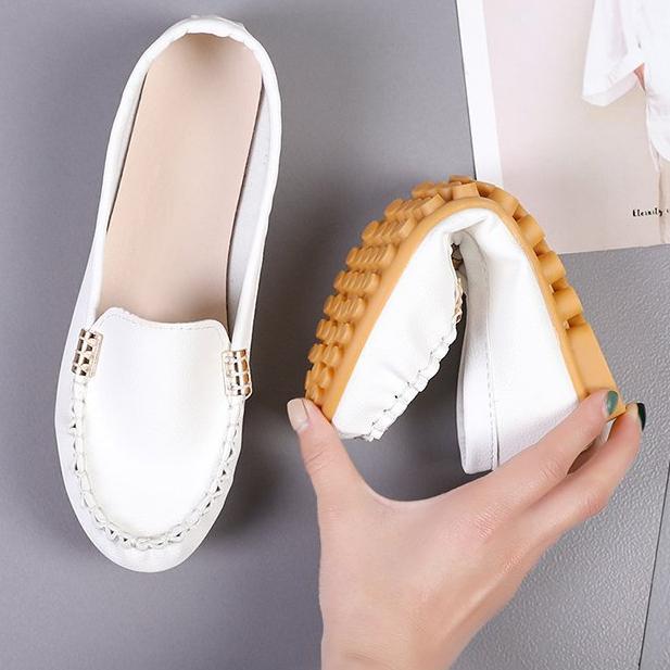 Spring and Summer New Women's Shoes Casual Flat Bottom Casual Shoes Round Toe Shallow Mouth Women's Single Shoes Comfortable Sports Shoes