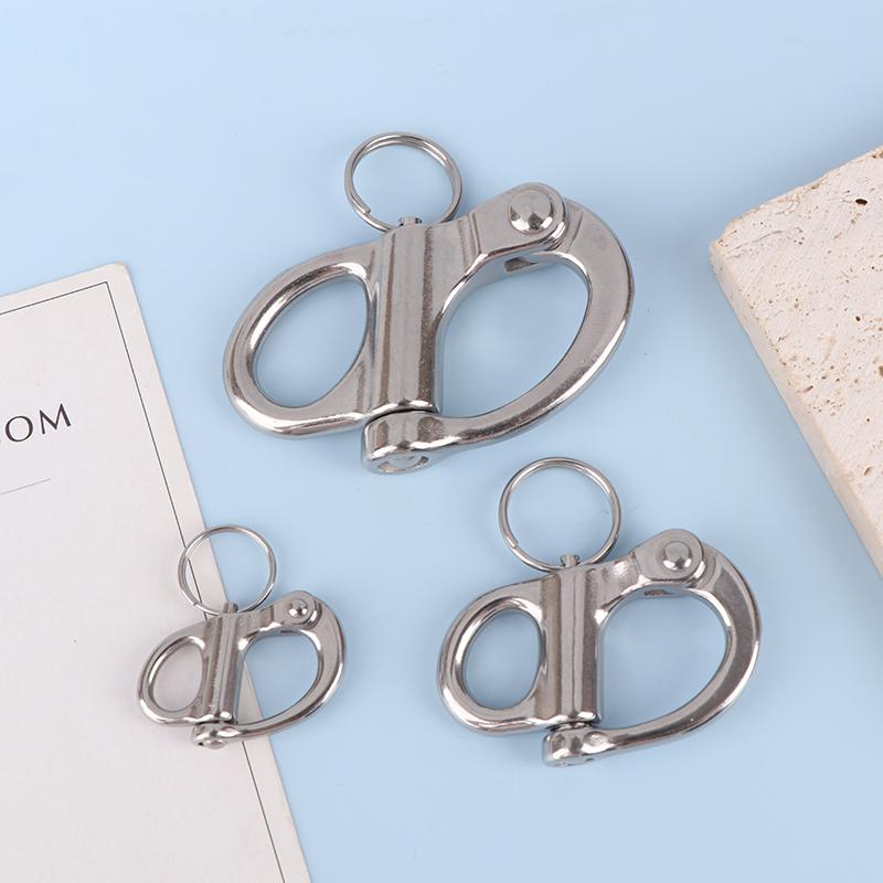 316 Stainless Steel Fixed Snap Shackles Bail Snap Shackles With Quick Release Pin