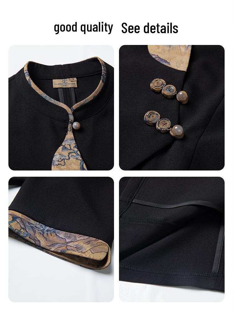 Autumn/Winter Long Sleeve Chinese Restaurant Staff Uniforms for Men and Women
