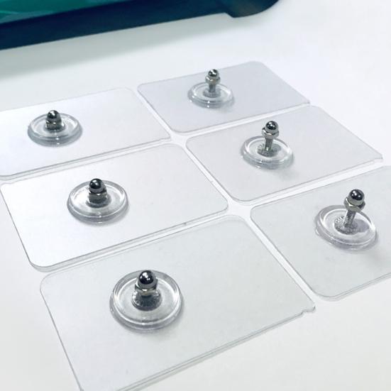 10 Pezzi Adesivi a Vite Robusti Senza Foratura PVC Autoadesivi Senza Cuciture Articoli per la Casa