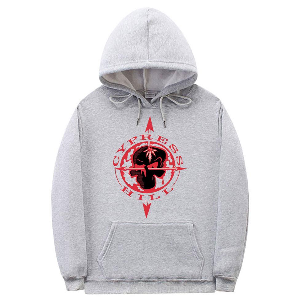90er Hip Hop Rapper Cypress Hill Logo Grafik Hoodie Mann Lässig Übergröße Kapuzenpullover Herren Damen Mode Übergroße Hoodies
