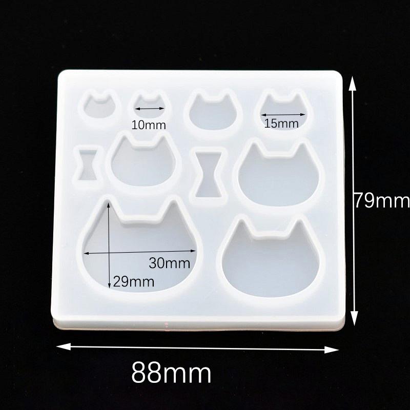 Cute Beads Cube Triangle Silicone Mold For Jewelry Earrings Pendant Making Resin UV Epoxy Resin Molds Crafts DIY Tool