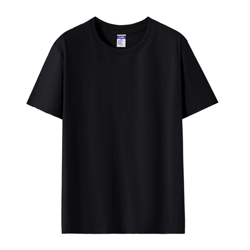 pure cotton black trendy brand letter short-sleeved t-shirt women s summer new lazy style American loose large size half-sleeved top m (recommended 40-52.5kg)