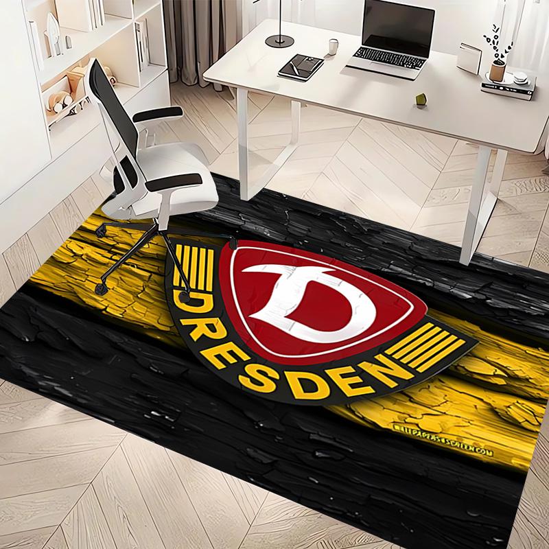 1 Stück Dresden Stadtwappen Druck Teppich - Weich, Waschbar, Rutschfest, Indoor-Matte, Wohnzimmer, Home-Office Dekorativer Teppich, Büro Dekoration