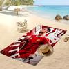 Cristiano Ronaldo Printed Beach Towel Quick Dry Soft TowelPortable Large Rectangular Beach Blanket for Travel Swimming Pool