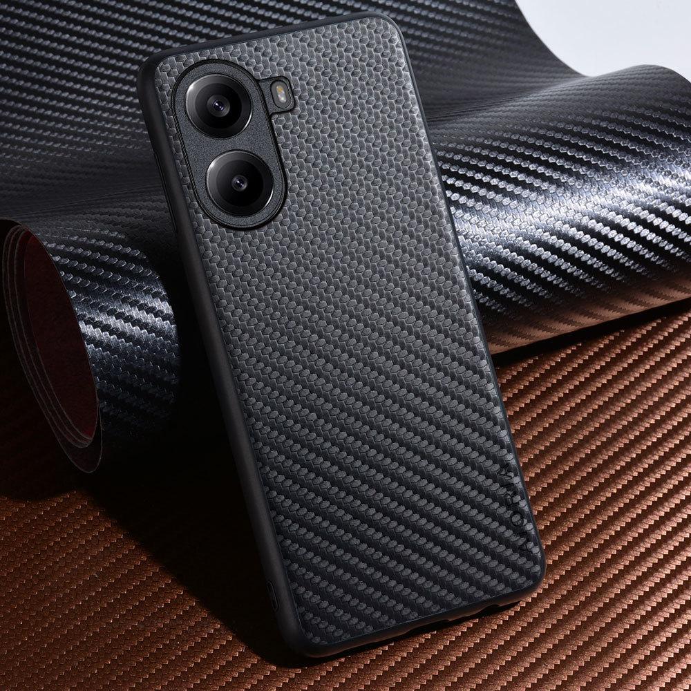 

Чехол для телефона с текстурой углеродного волокна для Poco X7 Pro F7 Pro Ultra Модный дизайн Мягкая задняя крышка Чехол Funda для Poco M7 Pro Poco X7 чёрный