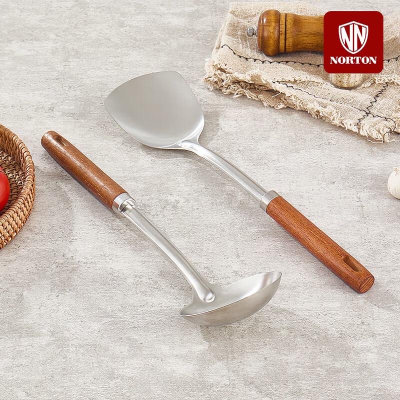 NORTON Stainless Steel Spatula & Soup Spoon Set